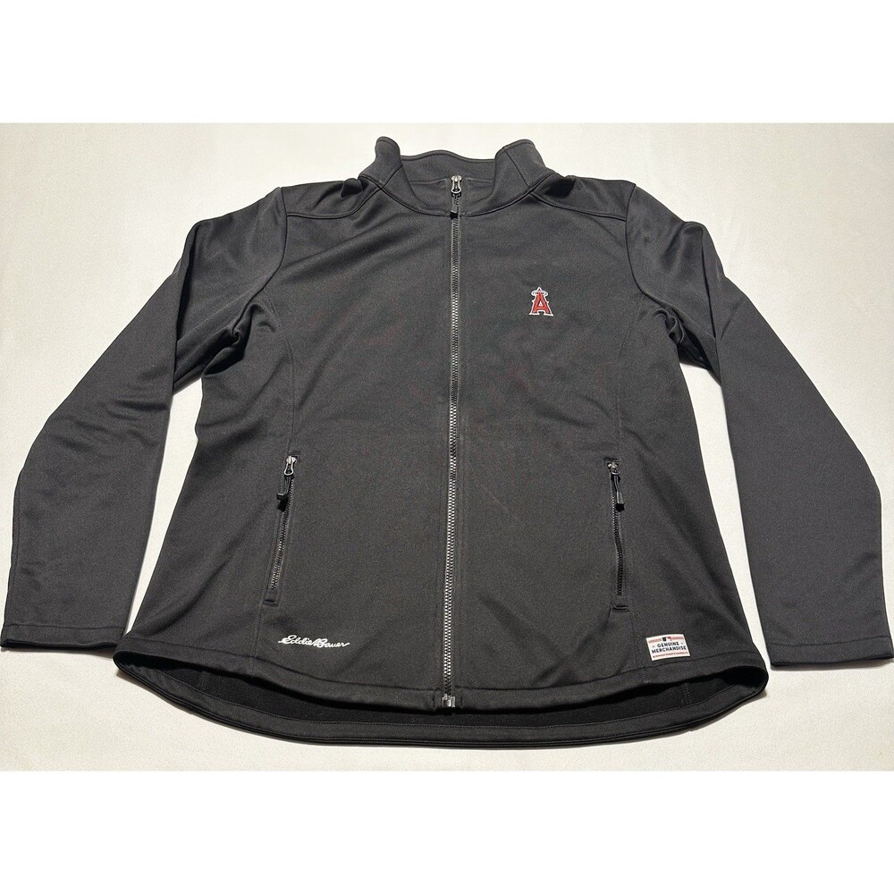 Los Angeles Angels Eddie Bauer Full Zip Jacket Womens Large EB2470 MLB Baseball